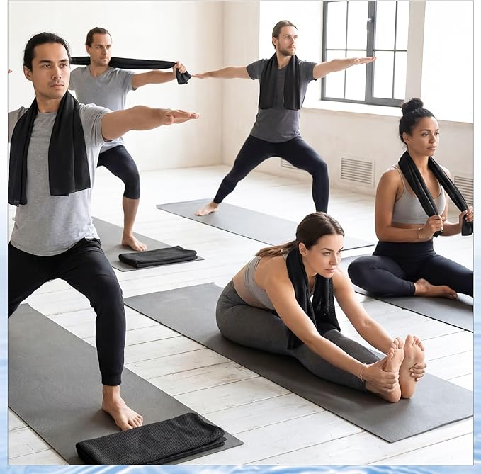 Cooling Towel Bulk - Neck & Face Cool Chilly Towels Microfiber Breathable Sport Sweat Rag for Gym, Yoga, Travel, Camping, Running, Outdoor