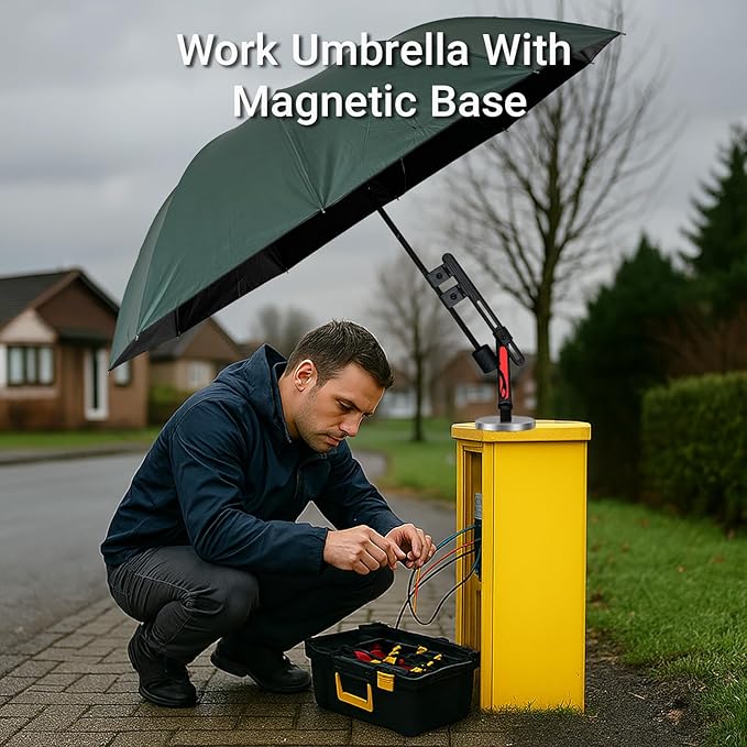 Magnetic Umbrella, Magnetic Umbrella HVAC for Outdoor Jobs, Car, HVAC