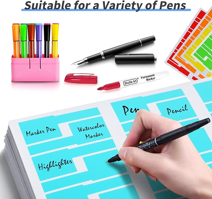 540 Cable Labels Management, Waterproof and Durable, 9 Colors & 2 Sheets, Cord Organizer Tags for Electronics, Charger Cable Organizer, Ethernet, Wire Markers