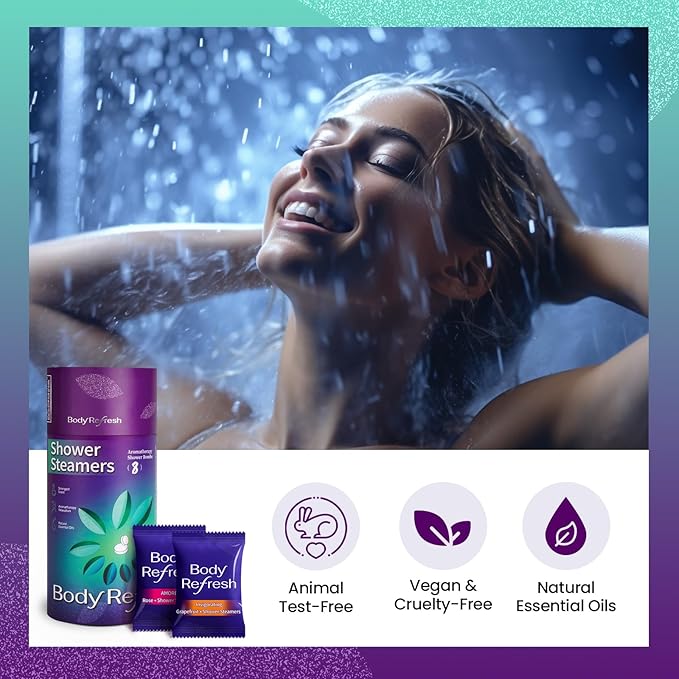 Shower Steamers Aromatherapy 8 Pack - Birthday Gifts for Women Men, Easter Gifts for Women, Mothers Day Gifts for Mom Wife Grandma Daughter,Shower Bombs for Self Care Home Spa Relaxation