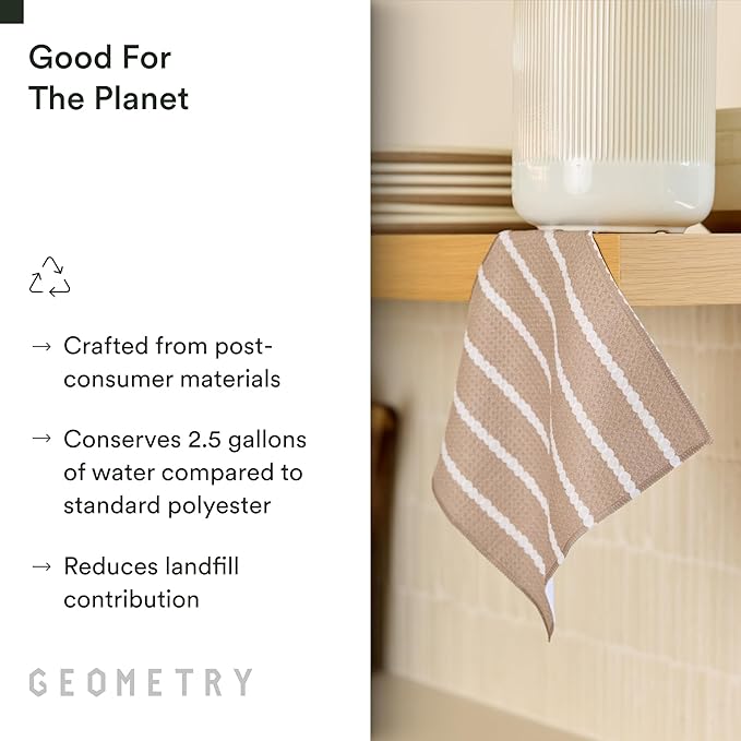 Dishcloth – Evergreen Collection – Quick-Dry, Ultra-Absorbent, Reusable Microfiber Kitchen Towels for Drying & Cleaning - Pebble Play - 3 Pack