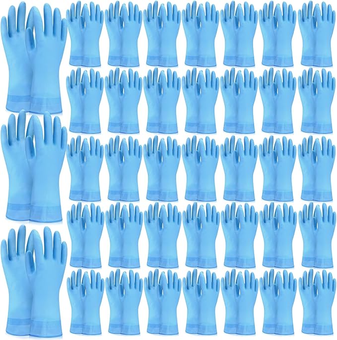 Rubber Reusable Gloves Long Household Dishwashing Gloves Kitchen Cleaning for Dishes Clean Gardening