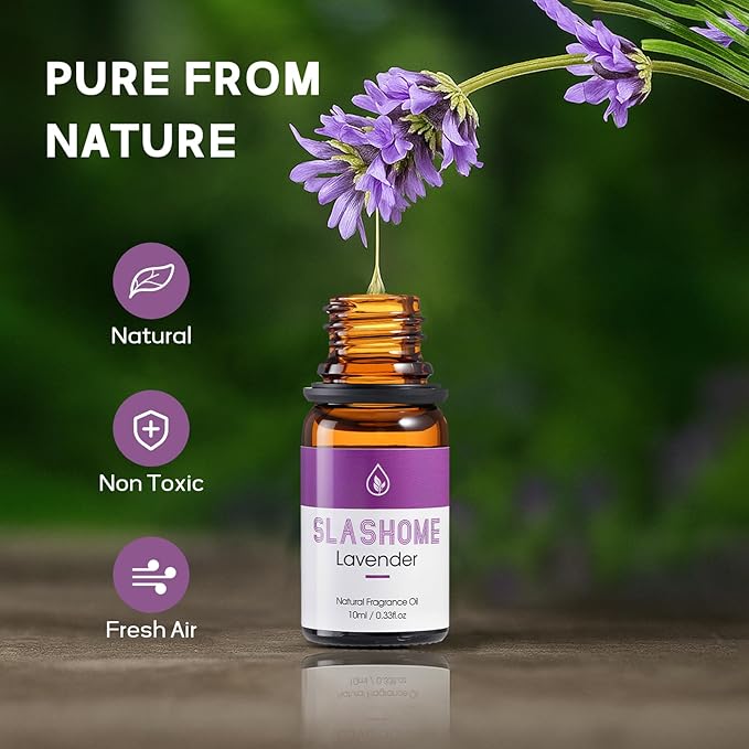 Essential Oils for Diffusers for Home –12 x 10ml Water Soluble Aromatherapy Oils with Wood Box, Natural Scented Oils for Home, Spa, Car & Gifts - Lavender, Peppermint, Sweet Orange, Tea Tree & More