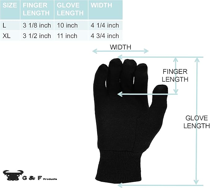 Heavy Weight 9OZ. Cotton Brown Jersey Work Gloves, Knit Wrist, Sold by Dozen (12-Pairs) - X-Large