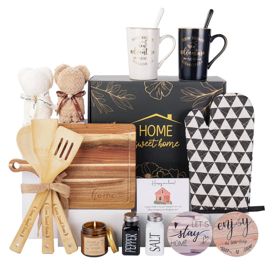19Pcs House Warming Gifts New Home, New Home Essentials For Couple, Women, Homeowners, Neighbor, First Apartment Gift, Prefect For Newly Wed, Anniversary, Bridal Shower, Housewarmi