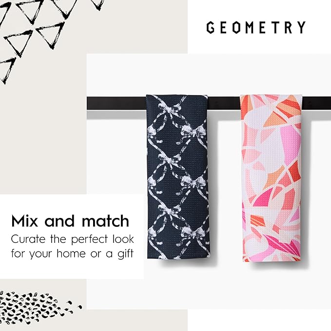 Bar Towels for Kitchen - Spring & Summer Collection - Premium Towels for Cleaning Dishes & Glassware - Absorbent & Fast Drying Kitchen Towels - Soft Floral, 12" x 14" - 1-Piece