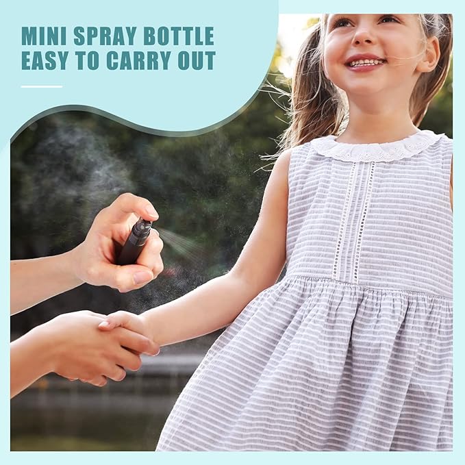 Remerry 500 Pcs 10 ml Mini Spray Bottles Perfume Spray Bottles Plastic Travel Refillable for Women Small Fine Mist Sprayers Portable Frosted Perfume Sprayers Empty Atomizer for Essential Oil
