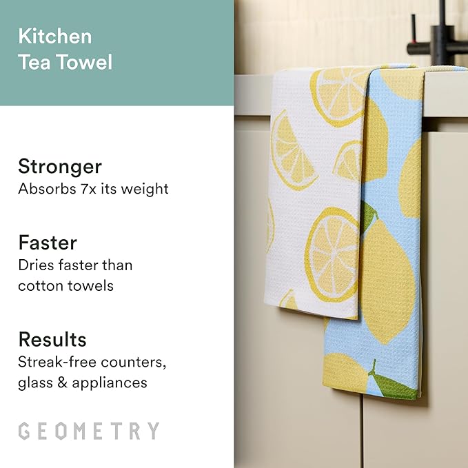 Spring Kitchen Towels - Quick Dry Microfiber Cloth Spring & Summer Dish Towels for Kitchen Drying - Premium Quick Dry Towel - Sandy Boho, 18" x 30" - 2-Pack