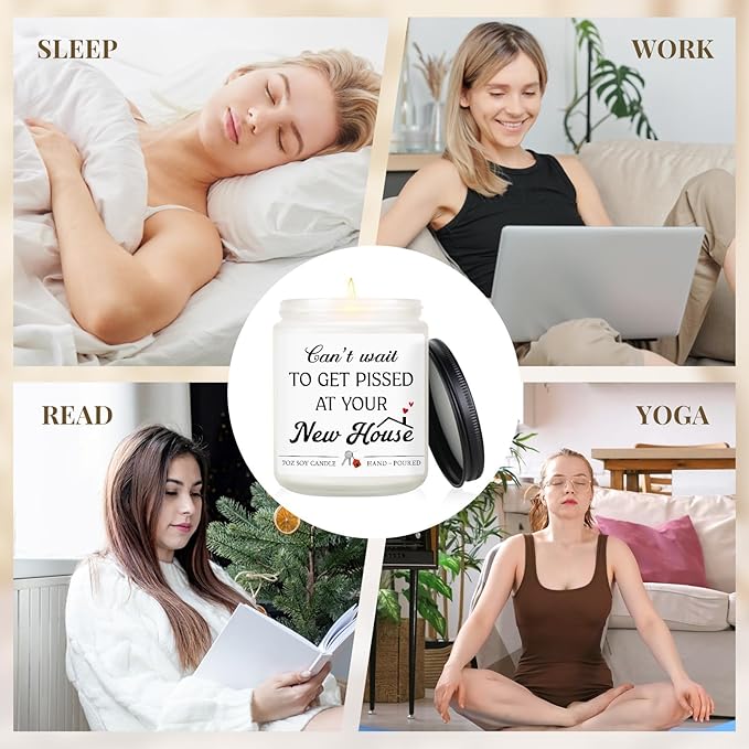 Funny House Warming Gifts New Home Gift Ideas Housewarming Gifts for Women Men Couple New Homeowner Must Haves First Apartment Essentials Closing Gift for Home Buyers Housewarming Candle