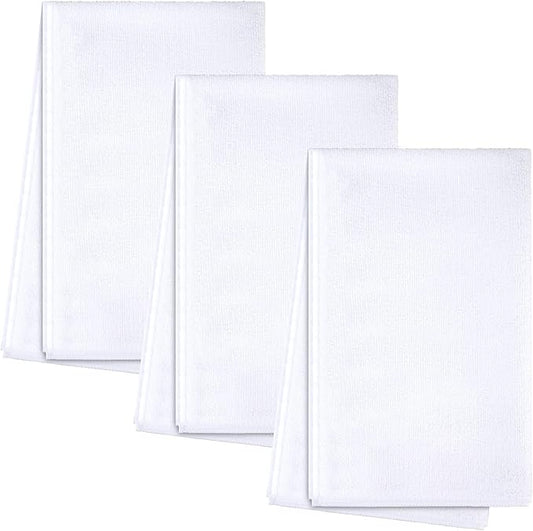 Sublimation Dishtowel Absorbent Multi Purpose Kitchen Dish Towels Blank DIY Dishcloth Bathroom Towel for Fall Christmas Kitchen Home Decor,16 x 24 Inch(3 Pieces)
