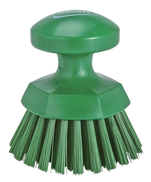 Vikan Scrub Brush,3 3/4 in Brush L 38852-1 Each, Green