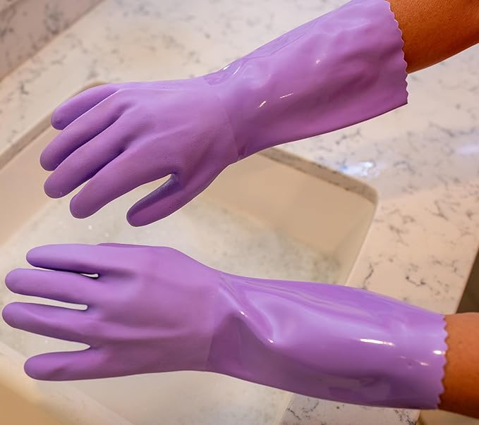 Star Kitchen & Home True Blues Ultra Lavender Household Cleaning Gloves (Medium)