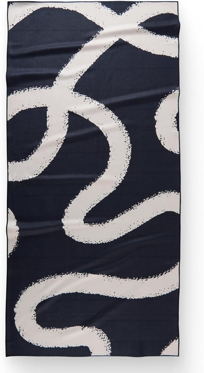 Micro-Loop Beach Towel – Spring & Summer Collection – Quick-Dry, Sand-Resistant, Ultra-Absorbent Compact Towel for Beach & Travel (Wind Down)