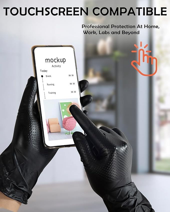 10 Mil Nitrile Gloves Disposable Heavy Duty Rubber Chemical Resistance Gloves for Mechanic