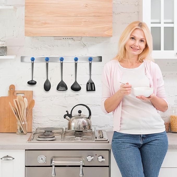 Neosmuk Magnetic Hooks, Cruise Ship Essentials, 120lb+ Heavy Duty Magnetic Hooks for Cruise Cabins, Refrigerator, Grill, Hanging, and Travel | Extra Strong Must-Haves Magnet Hook,Navyblue