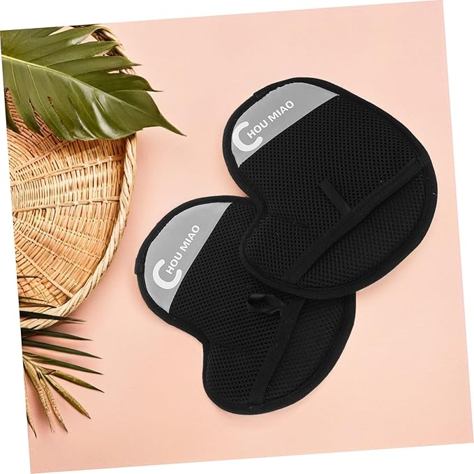 POPETPOP 2pcs Pet Hair Removal Mitt with Advanced Static Elimination Technology Soft Nonabrasive Grooming Gloves for Cats Dogs Ergonomic Lightweight Shedding Tool for Home Outdoor Use