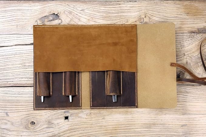 Full grain leather Hair Stylist Scissor Holder Pouch, leather barber roll case,shear case, leather hairdressing bag, hair stylist gifts, hair tool holder hair stylist tool bag,hair stylist travel case- FZ03-LHB05S