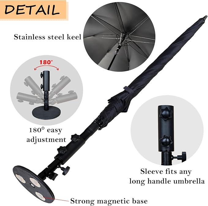 Magnetic Umbrella, Magnetic Umbrella HVAC for Outdoor Jobs, Car, HVAC
