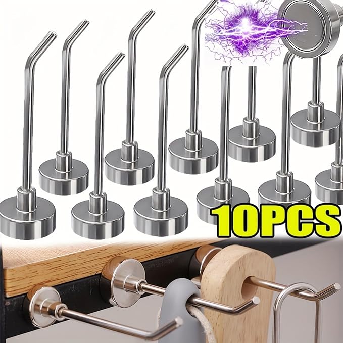 Magnetic Hooks, 1.1lb+ Heavy Duty Magnets Hook, 3 Inch Long Magnetic Cruise Hook for Hanging, Large Metal Magnetic Hooks for Cabins,Grill,Fridge,Refrigerator,Whiteboard,Kitchen,Coat,Wall,Door