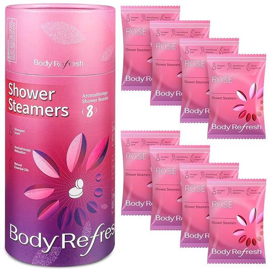 Shower Steamers Aromatherapy 8 Pack - Birthday Gifts for Women Mom Wife, Shower Bombs with Natural Essential Oils for Relaxation, Self Care Gift for Women, Easter Basket Essentials
