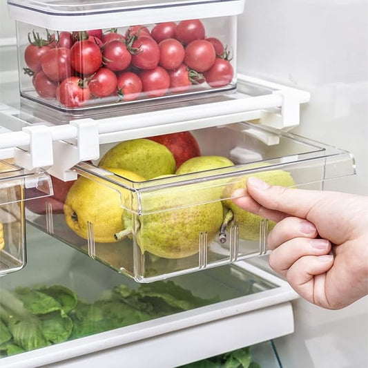 Farochy Refrigerator Organizer Bins - Egg Drawer Fridge Shelf Holder Storage Box for Fruits & Vegetables (1 Pack)