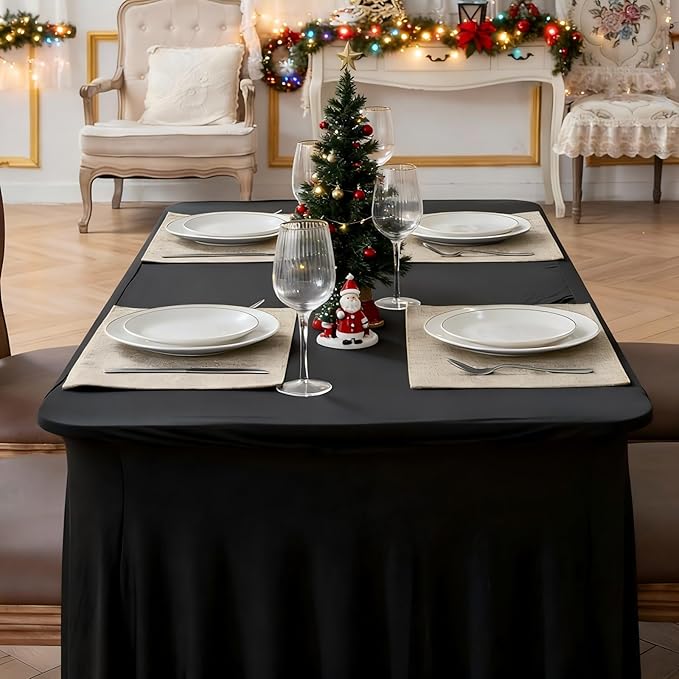 Linen Placemats Set of 4 - Machine Washable Heat Resistant Table Mats