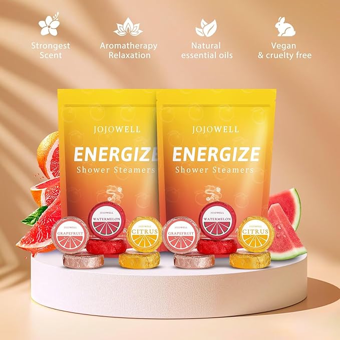 Shower Steamers Aromatherapy with Essential Oils - 12 Pack Birthday Gifts for Women Mothers Day Gifts for Mom Wife, Relaxation Stress Relief, Self Care, Home Spa, Easter Basket Essentials