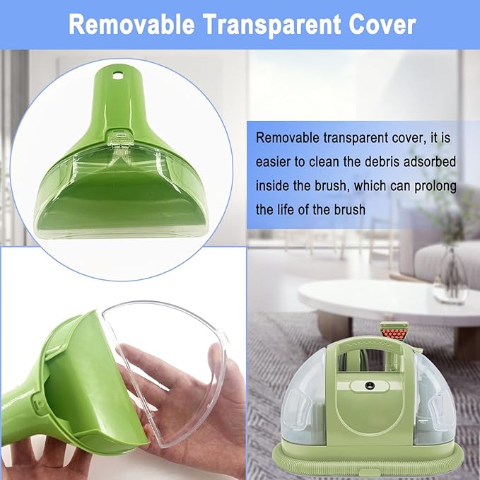 Upgraded 1400B Little Green 5.3" Detachable Tough Stain Brush Tool Replacement for Bissell Little-Green Upright &Portable Carpet Cleaners for 1400B 4075 3860 1425 2458 3194 3353 Series,1+2 Brush,Green