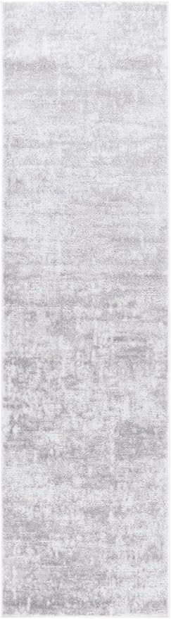 SAFAVIEH Amelia Collection Area Rug - 2'2" x 6' Runner, Ivory & Stone Grey, Modern Abstract Design, Non-Shedding & Easy Cleaning, Ideal for Living Room, Hallway, Foyer, Entryway, Bedroom (ALA700E)