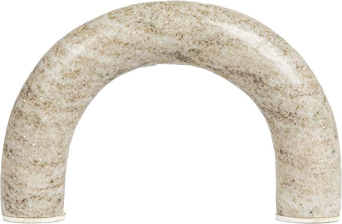 Creative Co-Op Marble Arch Tabletop Shelf Decor, Beige