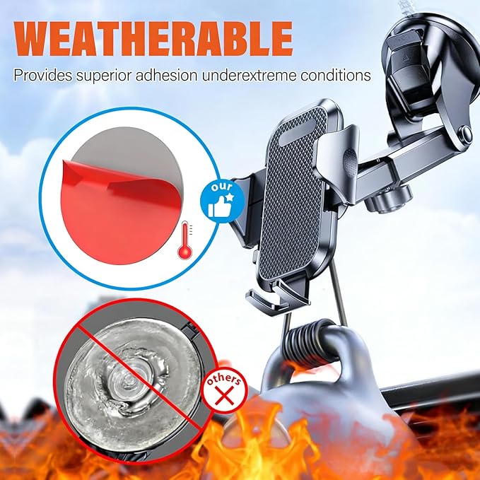 Adhesive Sticky Pads for Dash Cam, VHB Square Heat Resistant Double-Sided Sticker Replacement for Suction Cup Car Mounts, Ensures Secure Hold for GPS, includes 2 Adhesion Promoter (2.83" * 1.4")