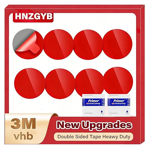 16Pcs Heavy Duty Round Dash Cam Adhesive Pads, 248°F Heat Resistant Double Sided Mounting Gel Pads, Adhesive Pads for Dash Cam Mount for Windshield, Dashboard, GPS, and Camera Holders
