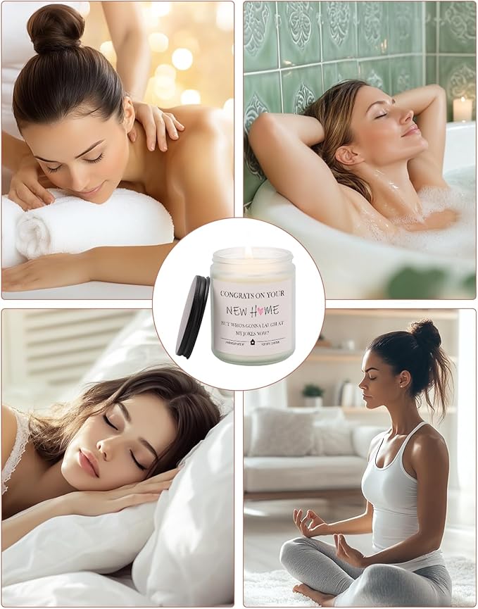 BeauGift House Warming Gifts New Home, Funny Housewarming Candle Gift Ideas, New Apartment Essentials for Women Men Home Owner Friends Moving Away, 7 oz, Lavender