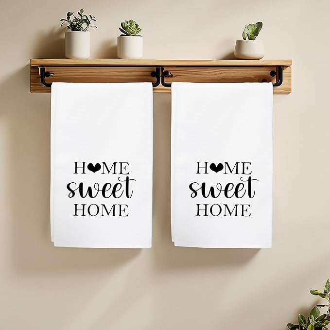 Home Sweet Home Kitchen Towels Gifts, New Housewarming Towels Decor (16x24 inches)