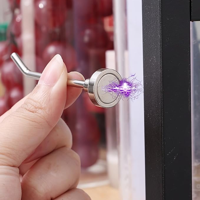 Magnetic Hooks, 1.1lb+ Heavy Duty Magnets Hook, 3 Inch Long Magnetic Cruise Hook for Hanging, Large Metal Magnetic Hooks for Cabins,Grill,Fridge,Refrigerator,Whiteboard,Kitchen,Coat,Wall,Door
