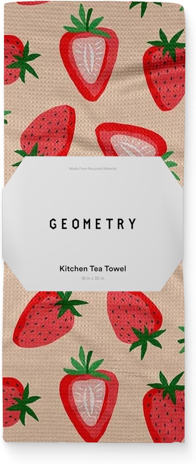 Spring Kitchen Towels - Quick Dry Microfiber Cloth Spring & Summer Dish Towels for Kitchen Drying - Premium Quick Dry Towel - Strawberry Shortcake, 18" x 30" - 1-Pack