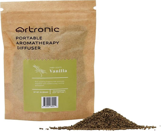 Aroma Diffuser-Compatible Scent Granule Starter Kit: Vanilla,10g, Refills for Orbby Incense Burner