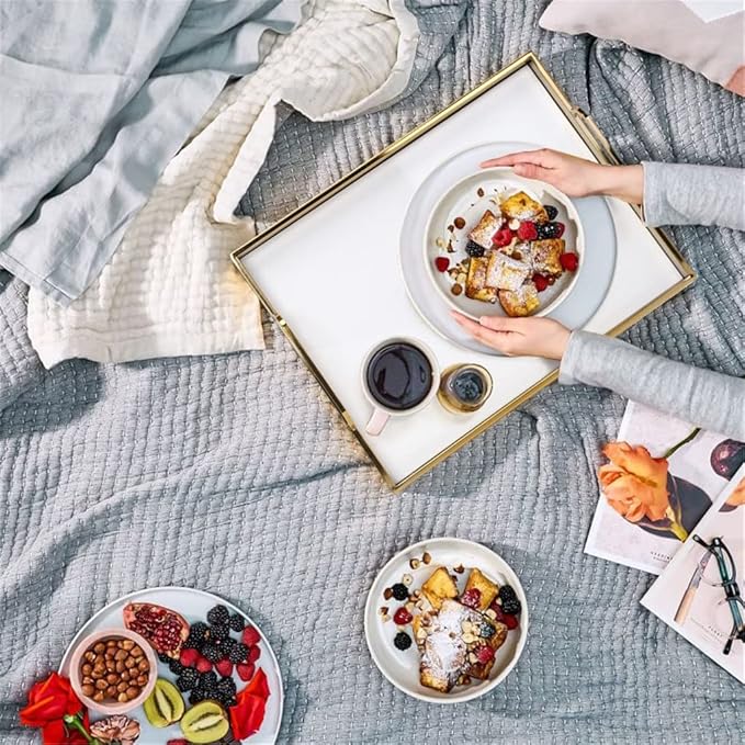 Household Nordic Minimalist Creative Tea Tray Bathroom Model Room Handmade Decoration Desktop Tray Decoration