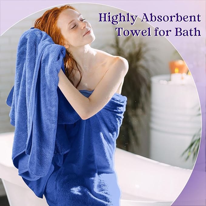 24 Pcs Bathroom Towel Set Bath Towels Bulk Include Hand Towels Washcloths Bath Towels Set Microfiber Coral Velvet Absorbent Towels for Bath Fitness, Bathroom, Sports, Yoga, Travel (Multicolor)