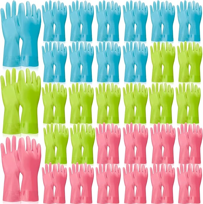 Rubber Reusable Gloves Long Household Dishwashing Gloves Kitchen Cleaning for Dishes Clean Gardening