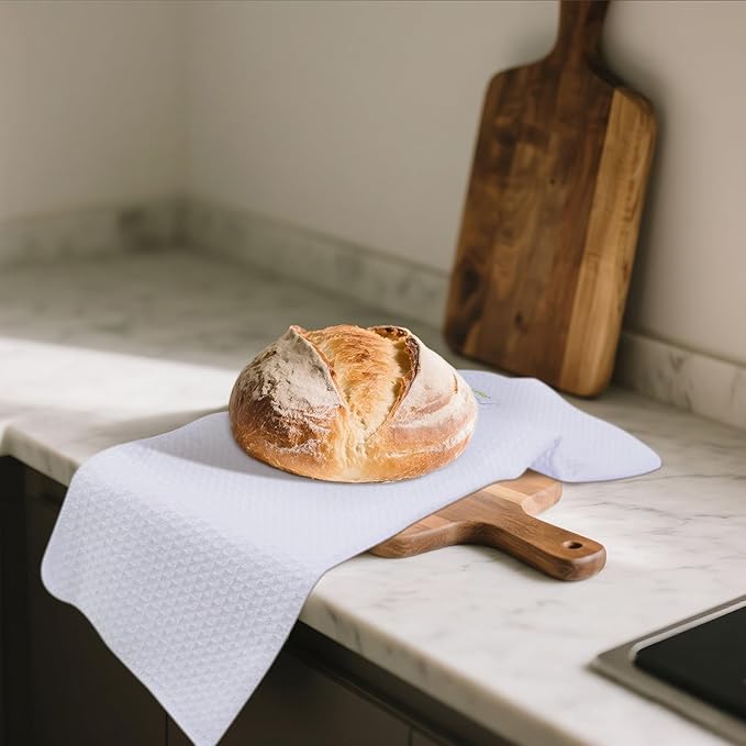 Microfiber Kitchen Towel Premium Sublimation Blank Towels Fast Drying Tea Towel Polyester Dish Towels for Drying Dishes - 380gsm,16 Inch X 24 Inch 10 Pack White