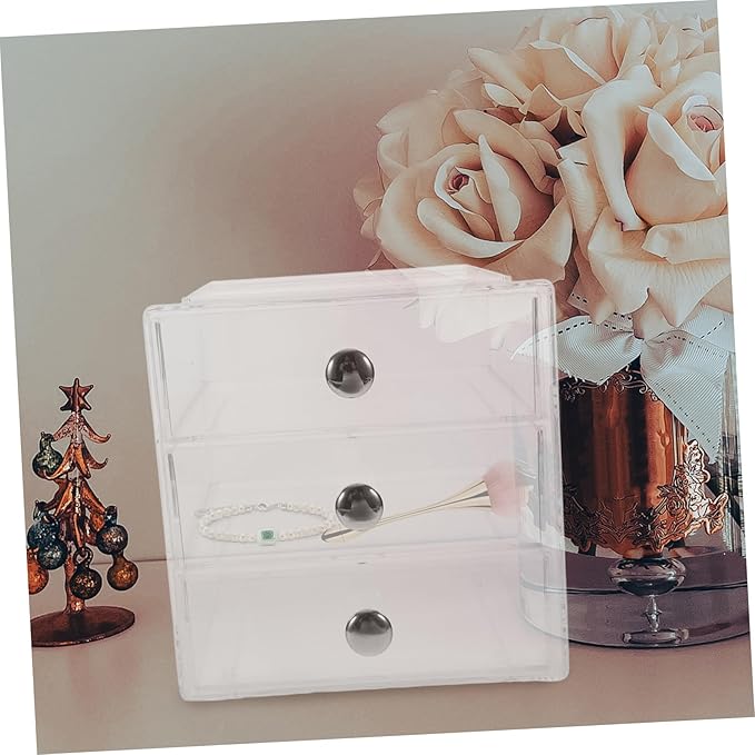 Storage Box Cubby Organizer Cosmetic Display Case Tabletop Storage Desktop Organizer