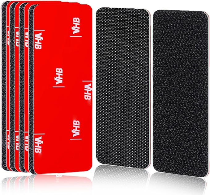 10 Pairs Adhesive Hook and Loop Strips Heavy Duty, Strong Back Adhesive Double Sided Hook Loop Tape(1×2.8in)
