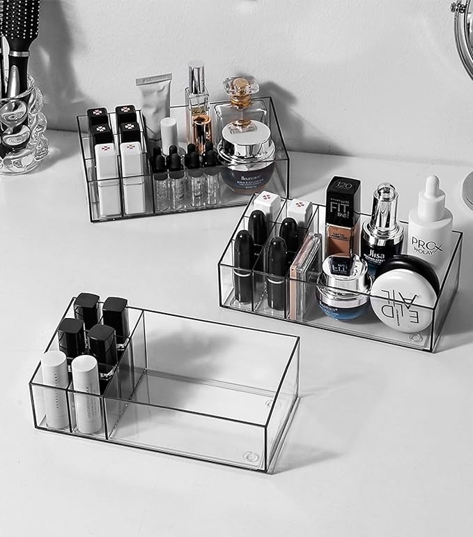 Transparent Acrylic Storage Box, Lipstick, Eye Shadow Plate, Nail Polish Cosmetics Storage - women's Dresser Storage