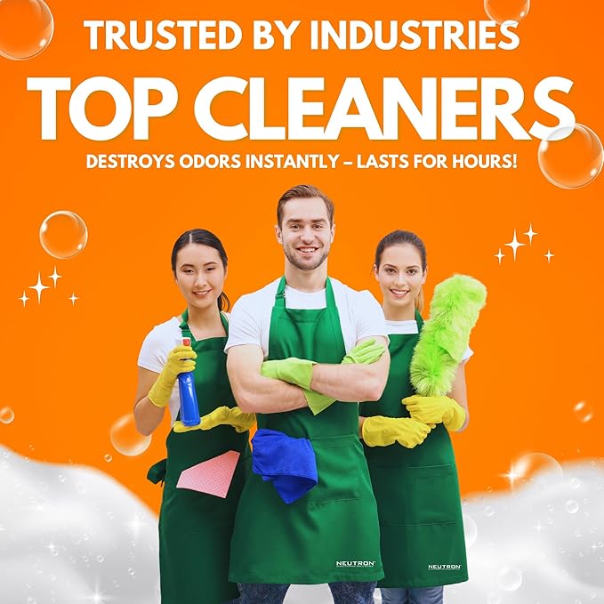 NI-712 Fresh Orange Odor Eliminator Spray (4 bottles) – Powerful, Long-Lasting Odor Neutralizer – Instant Air Freshener for Home, Car & More – Pint-Sized