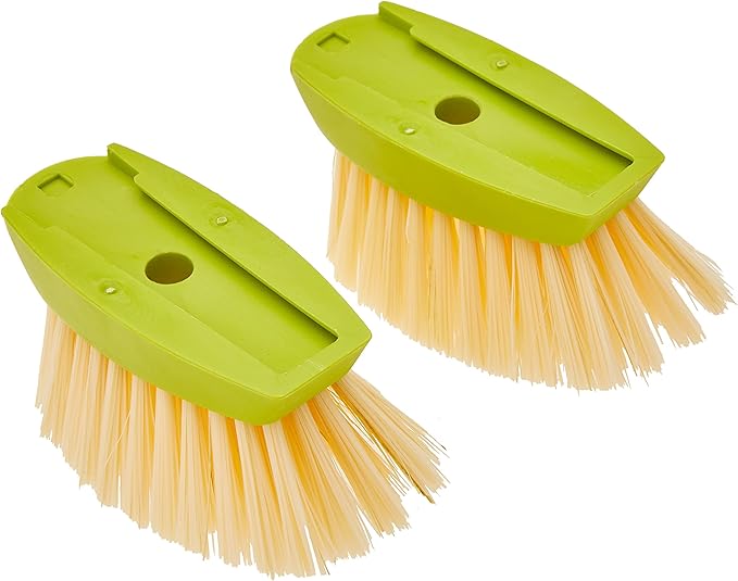 Full Circle Dish Brush Suds Up Soap Dispensing Bamboo Handle with 2-Pack Replacement Heads