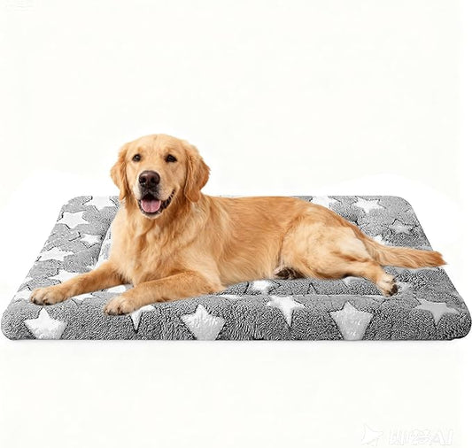 Dog Bed Mat, Reversible Crate Pads for Small/Medium/Large Dogs & Cats Sleeping, Portable & Soft, Dog Beds Crate Pad - Machine Washable Mat Bed Kennel Mat Cat Bed