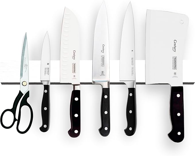 16 Inch White Knife Magnetic Strip Use as Magnetic Knife Holder for Wall - Magnetic Knife Strip - Magnetic Knife Bar Rack