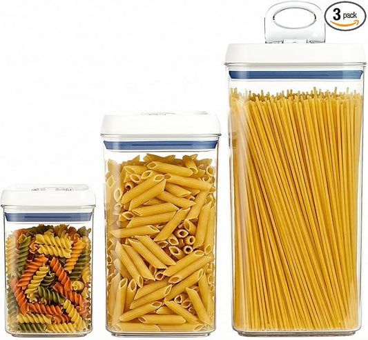 Felli Flip Tite Airtight Storange Container for Pantry Kitchen (6" XL Nest-L 3pk)