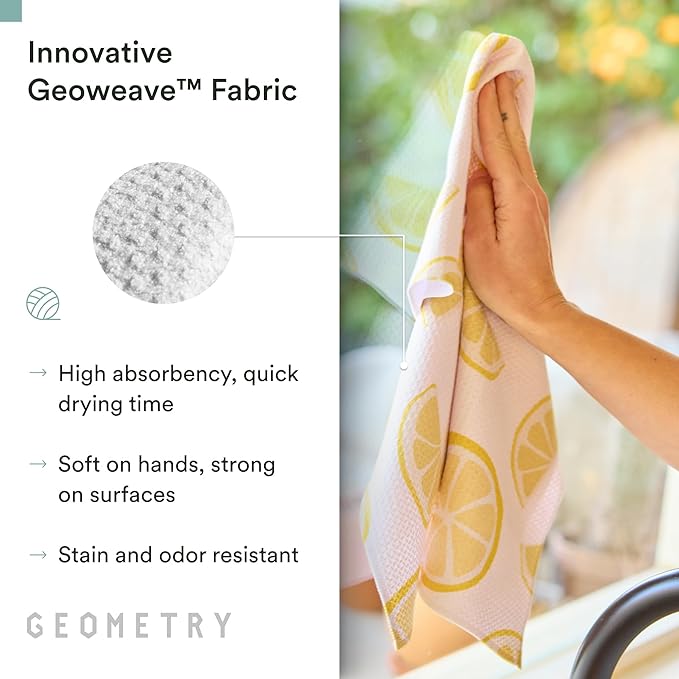 Spring Kitchen Towels - Quick Dry Microfiber Cloth Spring & Summer Dish Towels for Kitchen Drying - Premium Quick Dry Towel - Lilac Sunburst, 18" x 30" - 2-Pack